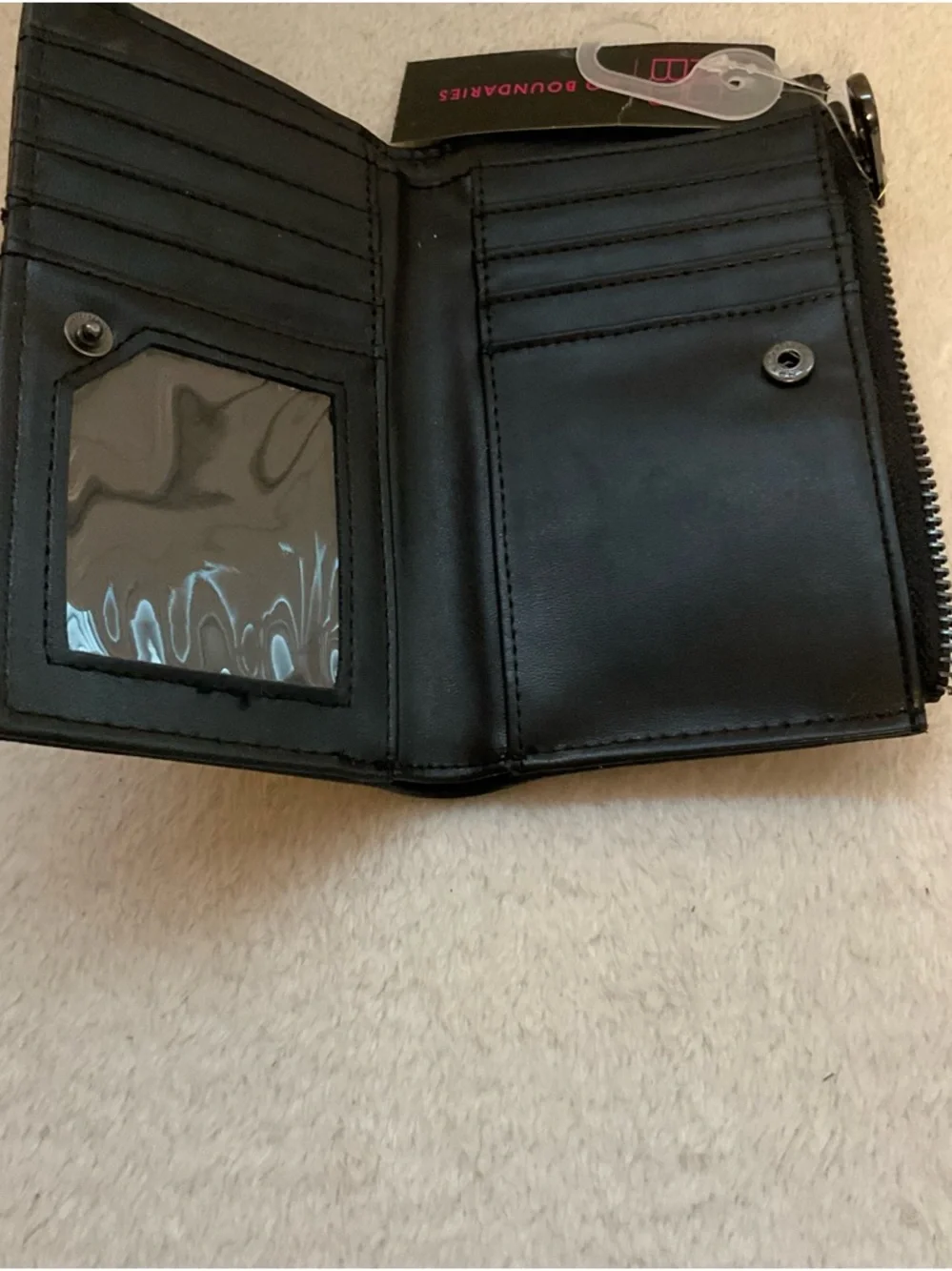 Black Women's Zip Wallet - Sleek Everyday Wallet